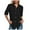 Black, variant on larppty Womens Button Down Shirts Cotton Long Sleeve Collared Office Work Blouses Tops with Pockets (Black, S)