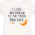 thumbnail image 4 of Inktastic I Love My Uncle To The Moon and Back Boys or Girls Long Sleeve Baby Bodysuit, 4 of 5