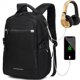 thumbnail image 3 of Mochila impermeable con carga USB para hombre y mujer, bolsa informal Oxford para ordenador portátil de 2023 pulgadas, 15,6, 3 of 4