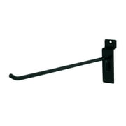 SSWBasics 10 inch Black Peg Hook for Slatwall. Metal Display Hooks - 25 Count