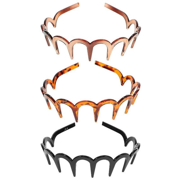 3pcs Toothed Hairband