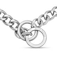 thumbnail image 4 of Heavy Duty Cuban Chain Dog Collar for Large Dogs - 20mm XL Extra Wide,Silver, 4 of 7