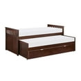thumbnail image 5 of Pemberly Row Transitional Wood Twin/ Twin Bed with Twin Trundle in Dark Cherry, 5 of 7
