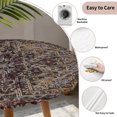 thumbnail image 3 of Boho Vintage Round Tablecloth for 45-54 Inch Tables,Fitted Table Cover with Elastic Edge,Modern Geometric Abstract Art Aesthetics Waterproof Outdoor Table Cloth Protector for Patio Garden Dinner, 3 of 9