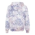 thumbnail image 4 of ICHUANYI Clearance Women's Winter New Fashion Long Sleeve Printed Hooded Zipper Sweater Coat ICHUANYI "ICHUANYI", 4 of 6
