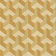 thumbnail image 1 of Ahgly Tapis d'Intérieur Lavable en Machine Carré Orange Or, 5 Pieds Carré, 1 of 7
