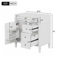 thumbnail image 6 of Euroco 30'' Bathroom Vanity without Top Sink, Modern Bathroom Storage Cabinet with 2 Drawers and a Tip-out Drawer (NOT INCLUDE BASIN), 6 of 6
