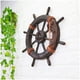 thumbnail image 4 of Timón Decorativo para Salas RuddSea 3Pzas 45cmØ Grosor 1.5cm Timón de Madera Marrón., 4 of 4