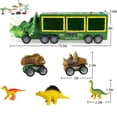 thumbnail image 4 of Advancent Transportador de dinosaurios, juego de transportador de coche inercial, música, juguete de almacenamiento de animales de larga Almacenamiento y organización del hogar tipo 3, 4 of 6