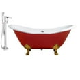 thumbnail image 3 of Cast Iron Tub, Faucet and Tray Set 72" RH5160WH-CH-100, 3 of 3