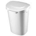 thumbnail image 2 of 6303168 TOUCH TOP W LID 13G WHT Rubbermaid 13 gal White Plastic Touch Top Wastebasket (Pack of 4), 2 of 2