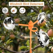 Birds Reflect Deterrent Visual Bird Scarer Outdoor Control Devices Repeller for Seagull Pigeon Harmless Wind Driven Solar Audio Yard Farm Decor