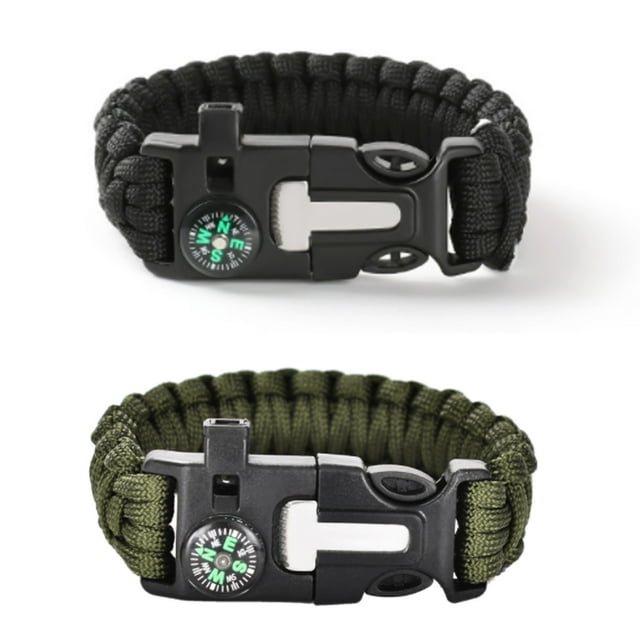 Survival Bracelets for Camping Gear Kits,Embedded Compass,Emergency Multitools