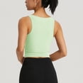 thumbnail image 5 of YueHuiYing Women's V Neck Crop Tops Basic Trendy Notched Sleeveless Slim Fit Summer Y2k Crop Tank Top, 5 of 5