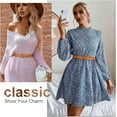 thumbnail image 4 of SHIQI-2 Ceintures en Cuir pour Femmes pour Jeans Robes, Boucle Dorée Mode Ceinture Taille Dames, 4 of 4