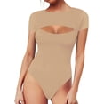 thumbnail image 1 of Xishao Body sexy de manga corta para mujer, con abertura frontal, sin mangas, manga larga Xishao ropa, 1 of 2