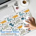 thumbnail image 4 of Long Mouse Pads for Desk,Colorful Dinosaurs Cacti Roar Pattern Desk Mats on Top Of Desks, Desk Mouse Pad Extra Large with 3mm Non-Slip Base and Stitched Edge for Gaming,Office,Work,Home 35.4"x15.7", 4 of 6