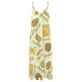thumbnail image 4 of Know Your Pâtes Robe Sans Manches Jupe d'Été pour Femmes Tenue de festival Robes pour Femmes, 4 of 4