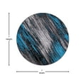 thumbnail image 4 of Flash Furniture Rylan 84" Round Fabric Area Rug in Blue/Gray, 4 of 9