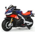 thumbnail image 1 of KidsVIP Aprilia RSV4 12V Upgraded 2-Seater Ride-On Motorcycle w/ Music & Rubber Wheels, 1 of 6