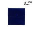 thumbnail image 1 of Jewelry Pouch Storage Bag Packaging Sack Dustproof Multipurpose Party Elegance Buckle Design Accessories Practical Attractive Display Dark Blue 10*10CM, 1 of 8