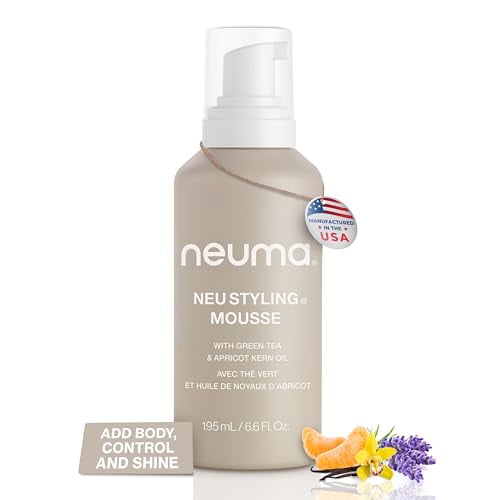 NEUMA Neu Styling Hair Mousse 6.6 Fl. Oz. Mousse for Hair Volume with Lavender, Mandarin & Vanilla Scent