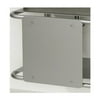 Whitehaus Collection AEP4545PL 17.75 in. Aeri square sliding door for dual-shelf aluminum structures- Aluminum