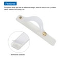 thumbnail image 3 of Unique Bargains 2 Pcs Phone Loop Finger Holder Silicone Phone Strap Grip Holder for Most Smartphones White, 3 of 7