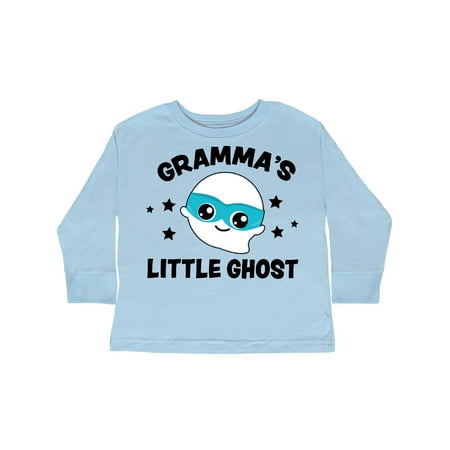 

Inktastic Cute Gramma s Little Ghost with Stars Gift Toddler Boy Girl Long Sleeve T-Shirt