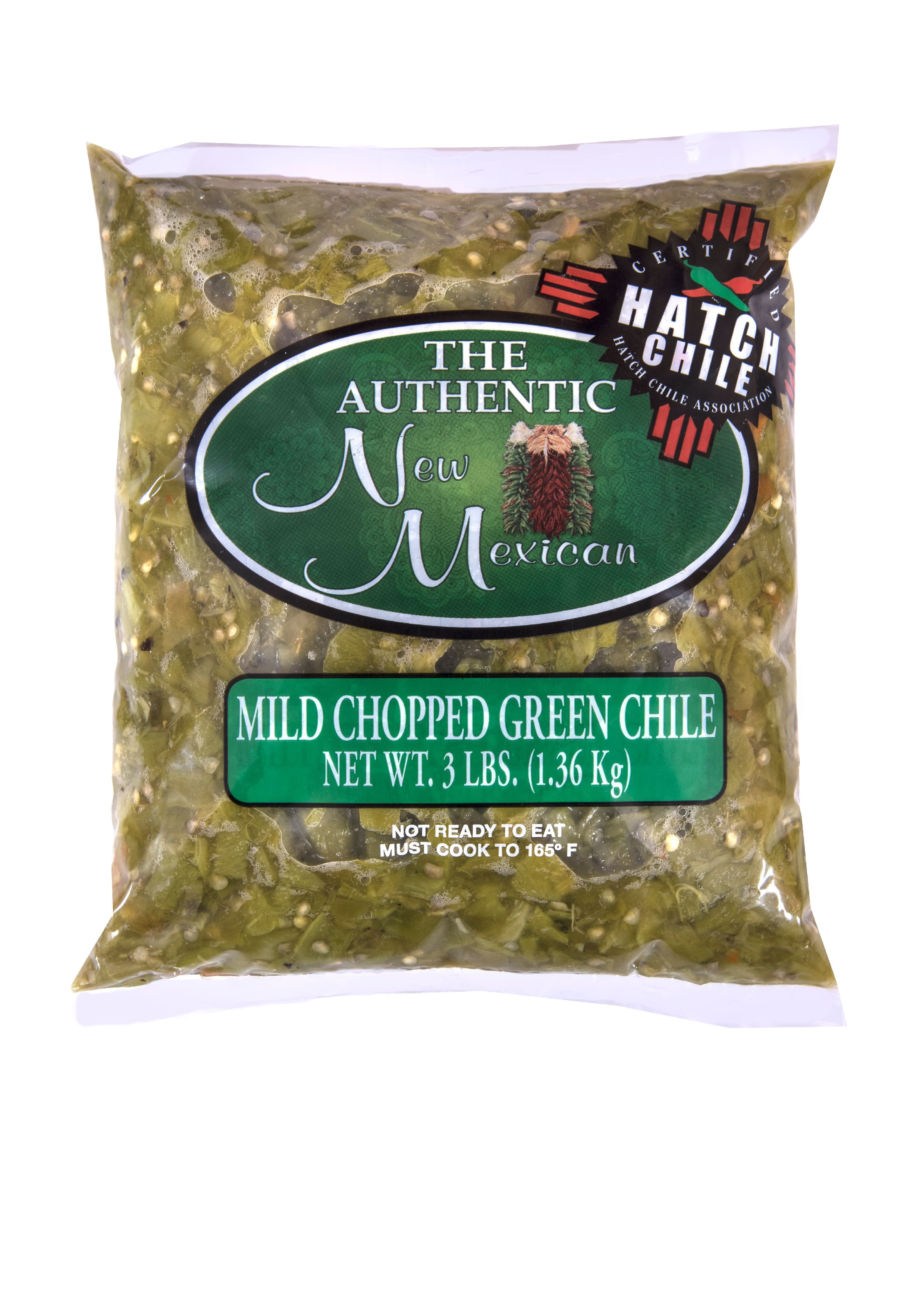 Authentic New Mexican Hatch Mild Chopped Green Chile , 3 lb