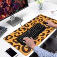 thumbnail image 2 of Long Mouse Pads for Desk,Yellow and Black Of Leopard Print Desk Mats on Top Of Desks, Desk Mouse Pad Extra Large with 3mm Non-Slip Base and Stitched Edge for Gaming,Office,Work,Home 31.5"x15.7", 2 of 6