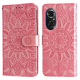 thumbnail image 2 of Funda tipo cartera GANGXUN para Honor 50 SE , diseño girasol, cuero PU, soporte, cierre magnético, tarjetero, 2 of 5