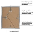 thumbnail image 6 of Americanflat 8x10 Picture Frame with Polished Plexiglass with 5x7 Mat 5 Pack Display Photo Galleria - Silver, 6 of 8