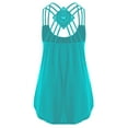 thumbnail image 2 of Grianlook Women Tank Top Sleeveless T Shirts Backless Baggy Vest Scoop Neck Ladies Fashion Strappy Hawaiian Dreamcatcher Print Pink Green XXL, 2 of 7