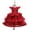red, variant on Toddler Girls Dress Princess Wedding Pageant Lace Ruffle Tulle Party Birthday Gown