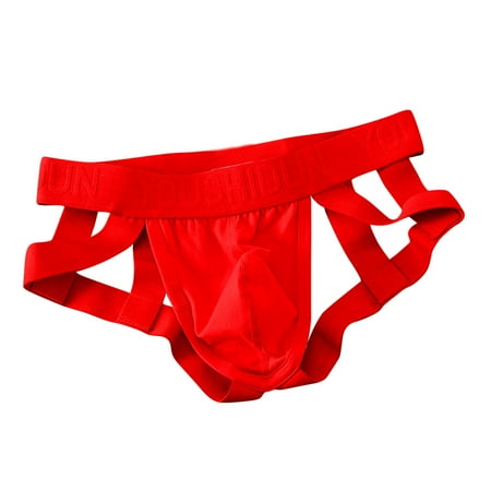 

Upgraded Christmas Gifts Funny Gifts Men Casual Hollow-Carved Design Sexy Double Thong Panties Hip Lift Low Waist Underwear