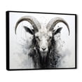 thumbnail image 2 of Designart "Supremacy Of The Black And White Ram I" Animals Goat Floater Framed Wall Decor, 2 of 5