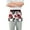 Erogenous Lip, variant on Elegant Ginkgo Leaf Server Apron with 3 Pockets Waterproof Waitress Waist Short Apron for Man Woman 12 Inches