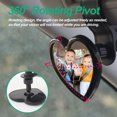 thumbnail image 2 of Universal Car Interior Rearview Heart-Shaped Mirror Wide Angle Convex Mirror for Rear Passengers Stable Rearview Mirror Attachment, 2 of 8