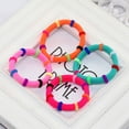 thumbnail image 3 of Langgg Hair Band Elastic Scrunchie Ponytail Holder Rings Accessories Color Random color random 4cm 1Set, 3 of 6