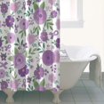 thumbnail image 4 of Pioneer Flower Floral Print Pattern Shower Curtain 36"x72" ,Bathroom Decorative Shower Curtains Set with 12 Hooks,Modern Waterproof Washable Shower Curtain, 4 of 6