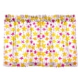 thumbnail image 7 of Yayeee Kitchen Curtains Tier Pair Light Filtering 27"x36" Rod Pocket Short Cafe Window Panel, Light Pink Stars, 7 of 7
