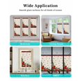 thumbnail image 7 of Christmas Cardinal Window Privacy Film Stained Glass Window Film Decorative Windows Cover Static Windows Cling for Glass Door Winter Xmas Poinsettia Holly on Linen Stickers for Bathroom 23.6"x59", 7 of 7
