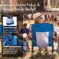 thumbnail image 5 of Simenmax Low Beach Chair – Folding Camping Chair for Adults, Low Profile Lawn Chair with Cup Holders for Outdoor, Travel, Concerts, Beach,Blue, 5 of 6
