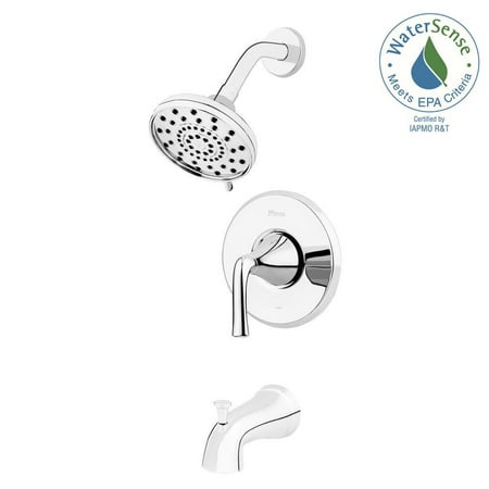 Chrome Revival Shower Faucet - Ladera Single-Handle 3-Spray Tub and Shower Faucet in Polished Chrome (Valve Included)