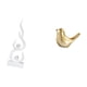 thumbnail image 5 of Escultura Moderna De Resina Con Forma De Pájaro Y Fuego, Figura Abstracta De Llama Y Animal Dorado, Adorno Decorativo Para El Hogar, Escritorio, Oficina, Patio, Estantería, Sala De Estar,, 5 of 8