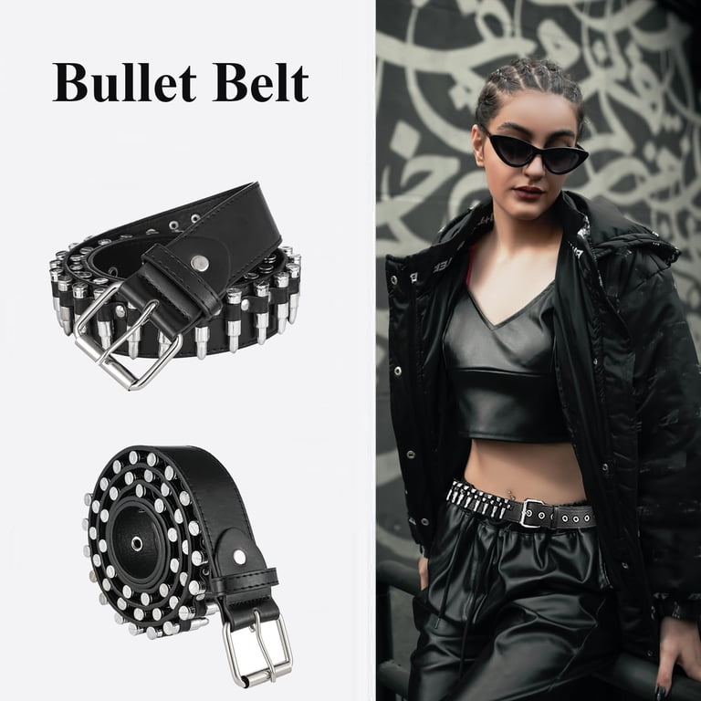 Studded Belt Women Y2K Spike Belts Black Girl Woman Stud  display picture 2
