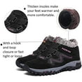 thumbnail image 4 of Womens Winter Snow Boots Warm Fur Lined Anti-Slip Ankle Booties Outdoor Walking Shoes Non-Slip Trekking Shoes, 4 of 9