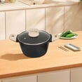 thumbnail image 3 of Large Soup Pot 8 Quart With Nonstick Granite Coating Aluminum Core For All Stovetops Including Induction, 3 of 8