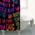 thumbnail image 4 of I Love My Dogs Art Shower Curtain 36"x72" ,Bathroom Decorative Shower Curtains Set with 12 Hooks,Modern Waterproof Washable Shower Curtain, 4 of 6